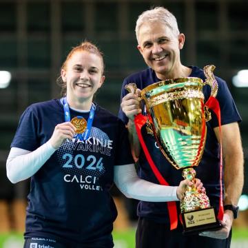 Peti zaporedni naslov državnih prvakinj za odbojkarice Calcit Volleyja (1)